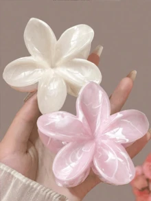 3/2/1个装大号亚克力渐变花朵发爪夹，简约优雅设计，适合盘发、休闲或旅行佩戴，花朵发爪，女士，美发工具，美容配饰，卷发女士，秋季，旅行，美发工具，女士配饰，秋季，女士，美发工具，小物件，美容配饰，礼物，旅行，送给女士的礼物，女士，成人，成人，女士配饰，圣诞礼物，成人礼发饰，女士礼物创意，女士美容礼物，沙滩发夹 - 彩色 - 查看 5