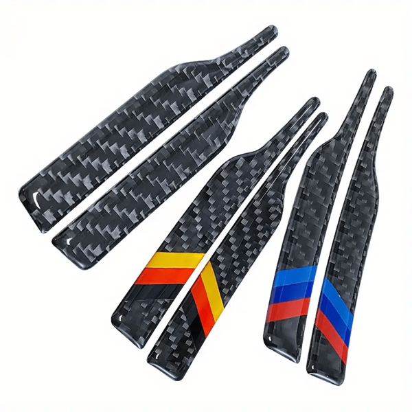 2pcs Universal Rearview Mirror Protection Sticker Anti-Collision Strip, Carbon Fiber Decorative Car Sticker, Car Protection Edge Guard, Car Protection Strip, Universal Model,