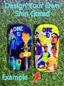 Custom Symmetrical Personalized Ceramic Shin Guards, Football Gift, Adult Shin Guards
