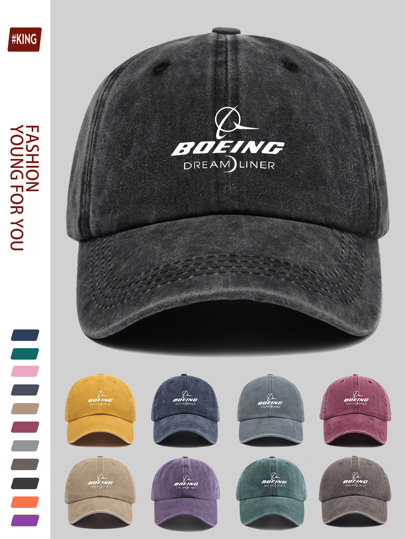 1 Stück Boeing Traum Flugzeug Muster Baseball Kappe - weich, atmungsaktiv und leicht, verstellbarer Riemen, Strand Sonnenhut, unisex urbaner Stil, Luftfahrt Streetwear, Mehrfarbige Optionen, geeignet für Camping, Picknick, Angeln, Outdoor-Aktivitäten, Reisen und Luftfahrt-Enthusiasten, perfektes Geschenk