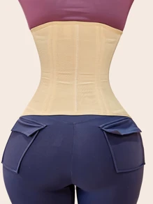 Nouveaux produits sur le marché Gaine de sport avec fermeture éclair Ceinture en plastique Femme Shapewear de scellement de taille