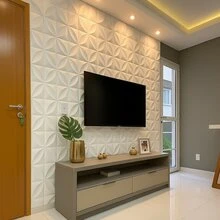 Kit 100 3D Wall Covering Panels 25x25 Cm - 花瓣 - 查看 3