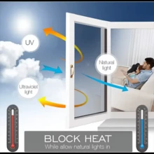 Sun Protection One-Way Mirrors Window Film Stickers Household Insulated Glass Film Windows Balconies Privacy Protection - Multicolor - View 2