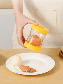 1 件鸡蛋剥壳器、煮鸡蛋剥壳器、煮鸡蛋专用剥壳工具、鸡蛋剥壳器、摇晃即可轻松打开蛋壳、剥壳器、鸡蛋剥壳器、手摇鸡蛋剥壳器、蛋壳分离器、煮鸡蛋剥壳器、厨房工具、鸡蛋工具、可在洗碗机中清洗，易于手洗，特别适合家庭