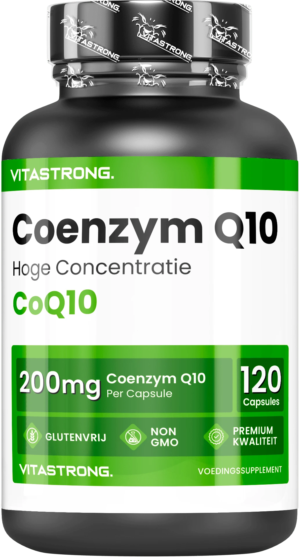 Vitastrong Coenzyme Q10 200 Mg High Dosage – 120 Premium Quality Capsules, 1 Per Day For 4 Months, Gluten And GMO Free, Made In Italy - Others - View 1
