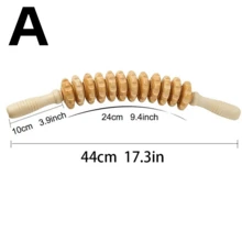木质环形按摩器，精细身体刷脂按摩工具，哥伦比亚女士淋巴引流健身配件套装 - 彩色 - 查看 8