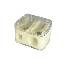 8/4/2pcs Makeup Pencil Sharpener, Lip Liner Pencil Sharpener, Eyebrow Pencil, Eyeliner Pencil Makeup Tool Sharpener, Eyeliner Pencil Sharpener, Double Hole Design, Excellent Material,Big & Small Hole Design, Easy To Use,Portable, Wide Application, Suitable For Beauty Salons, Nail Salons