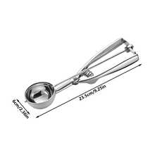 1pc Stainless Steel Ice Cream Scoop Ice Cream Scoop Fruit Scoop Thickened For Easy Cleaning Ice Cream Scoop Ice Cream Scoop Scoop - Silver - View 12