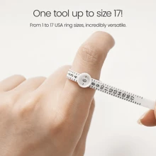 Ring Sizer Measure With Magnifier Finger Gauge Genuine Tester Finger Coil Ring Sizing Tool UK/US/EU/KOR Size Measure Ring Sizer