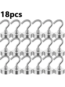 4/8/12/24pcs Magnetic Hooks, 25Lbs Strong Heavy Duty Cruise Magnet S-Hooks For  Hanging, Cabins, Grill, Kitchen, Garage, Workplace And Office Etc Best Gifts Birthday Graduation
