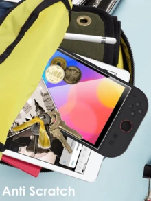 2 Packs Screen Protector Compatible With Switch 2 (2025), Tempered Glass Film, Anti-Scratch Premium HD Clear & Case Friendly Compatible With Switch 2025 7.9-Inch Screen