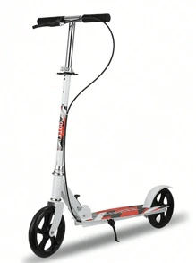 1 pieza Scooter plegable, Manubrios ajustables en altura, Apto para adultos y adolescentes, para uso exterior