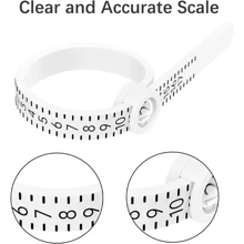 Ring Sizer Measure With Magnifier Finger Gauge Genuine Tester Finger Coil Ring Sizing Tool UK/US/EU/KOR Size Measure Ring Sizer