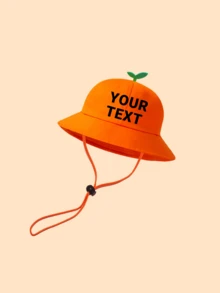 Personalized Children's Hats, Customized Name Bucket Hats, Suitable For Camping, Vacation, Travel, And Providing Sun Protection. Adorable Cartoon Hats. - W120 Bucket Hat - View 6