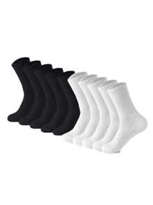 5 Pairs/10 Pairs/20 Pairs Couple Casual Sports Socks, Suitable For Daily Life And Outdoor Wear