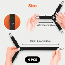 4pcs Sheet Holder Strap Sheet Holder Sheet Holder Buckle - Adjustable Elastic Sheet Holder For Wrinkled Sheets
