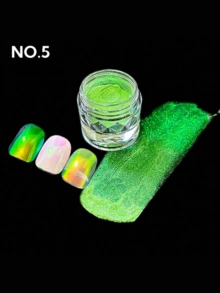 8 件钻石变色龙紫红色闪光粉染料云母粉用于美甲指甲油环氧树脂肥皂制作蜡烛浴球粘液 DIY 指甲装饰闪光美甲 Y2K 风格