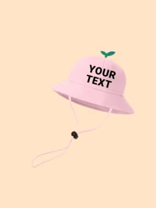 Personalized Children's Hats, Customized Name Bucket Hats, Suitable For Camping, Vacation, Travel, And Providing Sun Protection. Adorable Cartoon Hats. - W120 Bucket Hat - View 10