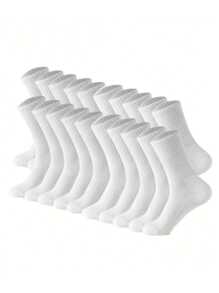 5 Pairs/10 Pairs/20 Pairs Couple Casual Sports Socks, Suitable For Daily Life And Outdoor Wear