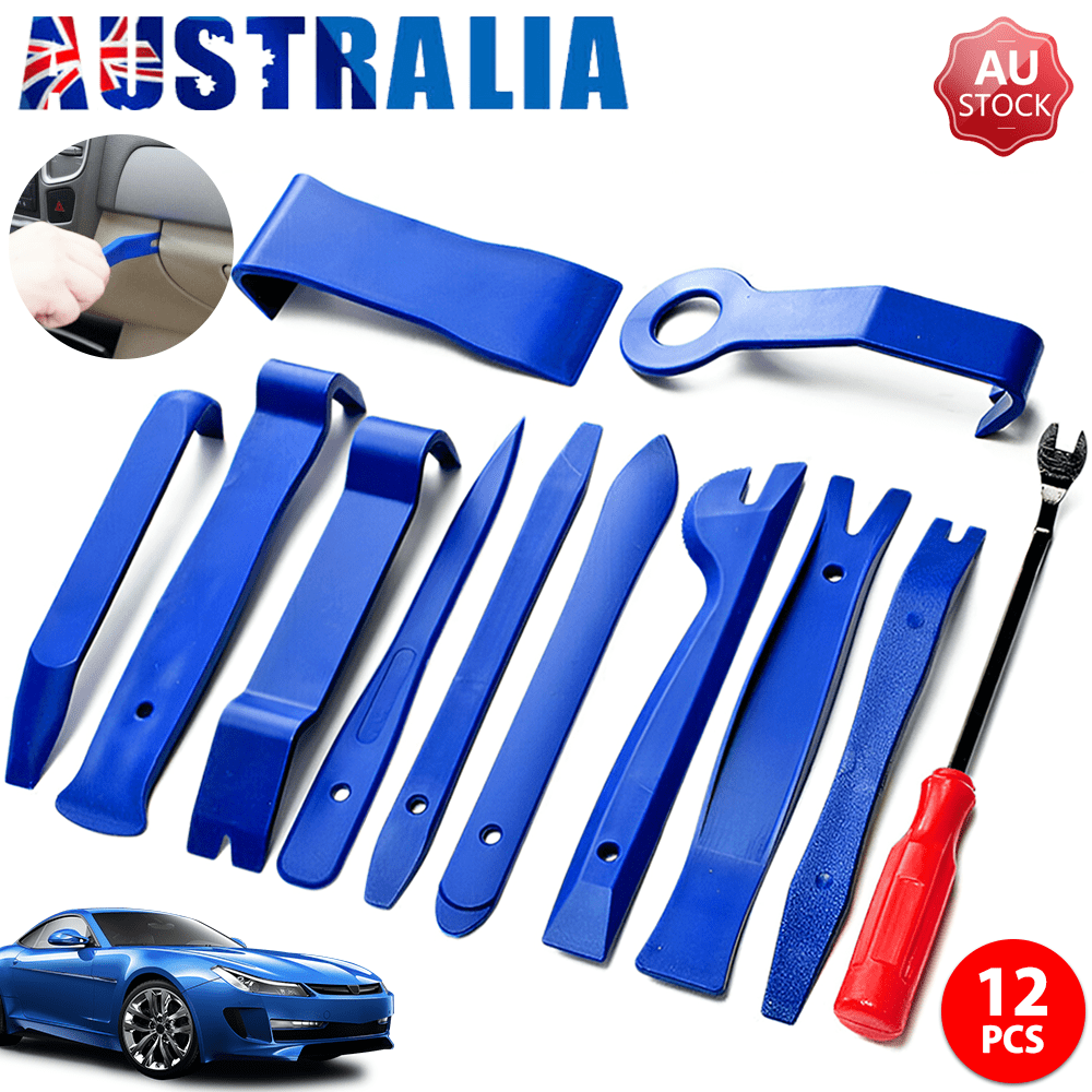 12PCS Car Trim Removal Tool Auto Hand Tools Pry Bar Dash Panel Door Interior Kit