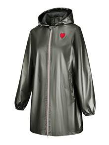 Risissida Women Casual Hooded Jacket With Pockets, Lightweight Long Style, Suitable For Spring And Winter Daily Wear - Green - View 10