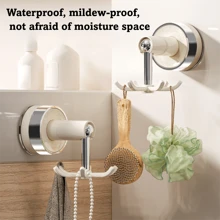 Octopus Suction Cup Rotatable Hooks - Unique Minimalist Design, Suitable For Kitchen, Bathroom, Closet, Living Room, Bedroom. Organize Home, Say Goodbye To Clutter