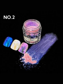 8 件钻石变色龙紫红色闪光粉染料云母粉用于美甲指甲油环氧树脂肥皂制作蜡烛浴球粘液 DIY 指甲装饰闪光美甲 Y2K 风格