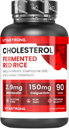 Red Yeast Rice Cholesterol, Cholesterol Supplements With CoQ10, 90 Tablets Red Yeast Rice