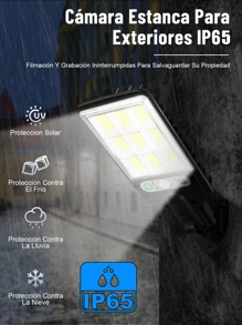 CcRetro 4 Pack Lámpara Solar Exterior,Luces Solares Jardin para Interior y Extrior, Reflector LED Exterior Solar,Focos Solares con Sensor,Solar Luz de Pared,IP65