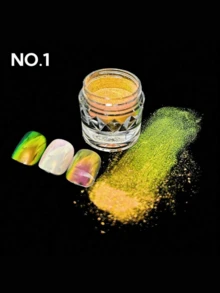 8 件钻石变色龙紫红色闪光粉染料云母粉用于美甲指甲油环氧树脂肥皂制作蜡烛浴球粘液 DIY 指甲装饰闪光美甲 Y2K 风格