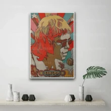 1pc Elton John Classic Rock Star Band X Canvas Poster Music Room Bar Cafe Wall Art Decor Gift Print Painting For Home Optional Frame ,Wall Art With Frame - Multicolor - View 10