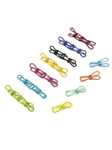 5/10/20 Pieces Creative Clips - Highly Aesthetic Rust-Proof Clips For Clothes Drying, Photos, Bookmarks, Calendars, Snack Bags, Children's Wall Decor Clips (Multi-Color)