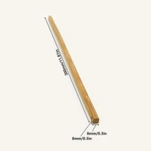 10 根 30 厘米/11.81 英寸碳化竹棒 - 适合工艺品和 DIY 爱好者