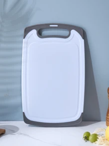 1 Stück doppelseitiges antibakterielles und schimmelresistentes Schneidebrett für den Haushalt, Hilfsmittel zum Schneiden von Lebensmitteln, Schneidebrett für Obst, klebiges Küchen-Schneidebrett, Messer-Board, Gastronomie