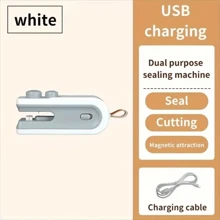 Sellador mini portátil 2 en 1, sellador de vacío mini inalámbrico, sellador de plástico de alimentos para el hogar