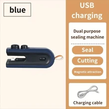 Sellador mini portátil 2 en 1, sellador de vacío mini inalámbrico, sellador de plástico de alimentos para el hogar