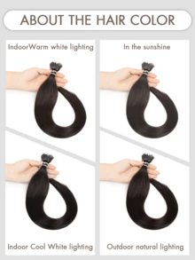 12-24 Inch Natural Black Nano Ring Hair Extensions, Nano Fusion Hair Extensions, Real Human Hair Pre-Bonded Cold Fusion Nano Ring Hair Extensions, Nano Bead Hair Extensions, Invisible Nano Ring Hair Extensions, Nano Hair Extensions, Create Natural Appearance - S1B - View 8