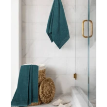 Ultra Soft 2 Pack Oversized Bath Towel Set 28x55 Inches, 100% Cotton Large Bath Towels, Ultra Absorbant Compact Quickdry & Lightweight Towel, Ideal For Gym Travel Camp Pool - Brown - Teal - 查看 4
