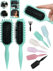 2025 女士卷发梳，造型定型顺发梳，卷发定型和毛躁控制，返校季，旅行度假必备，女士发饰