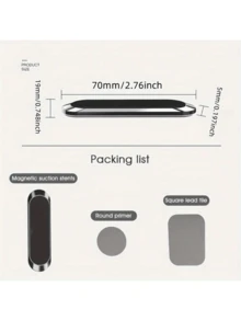 Soporte magnético de metal para teléfono móvil, soporte para teléfono de coche, soporte magnético universal para teléfono de coche compatible con iPhone, teléfonos Android, regalo para cumpleaños, familia, amigos, accesorios de coche - Multicolor - Ver 6