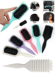 Nuevo cepillo definidor de rizos 2025 - Cepillo para cabello rizado que define el estilo, cepillo para cabello rizado húmedo, para dar forma y definir los rizos de las mujeres
