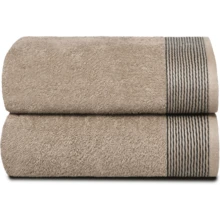 Ultra Soft 2 Pack Oversized Bath Towel Set 28x55 Inches, 100% Cotton Large Bath Towels, Ultra Absorbant Compact Quickdry & Lightweight Towel, Ideal For Gym Travel Camp Pool - Brown - 譚 - 查看 1