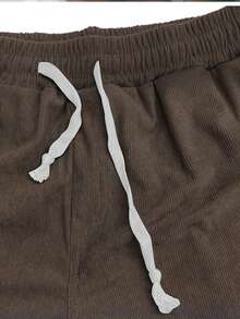 Quần Short Nam Màu Trơn Thường Ngày, Thời Trang Cho Mùa Hè - Cà phê nâu - Xem 4