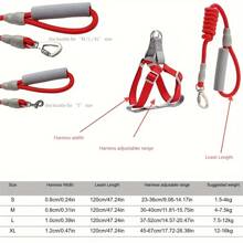 2pcs/Set Solid Color Macaron Rope Leash And Chest Harness For Small To Medium Dogs