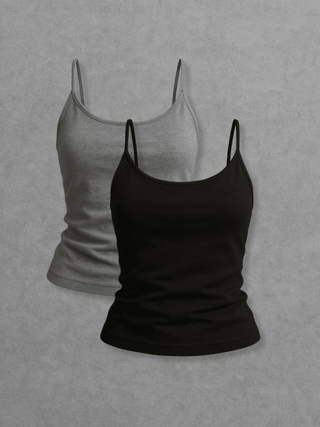 Kit Of 2 Women's Tank Tops Without Padded Underwire, Super Light Straps