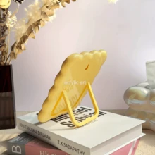 1個奶油色鳳凰相框 6英吋裝飾性桌面/壁掛展示架 附雙掛鉤 復古花卉裝飾 適合房間使用 可愛相框 波希米亞風 迷你照片架 美麗房間裝飾（隨機預載照片） - 彩色 - 查看 6