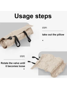 Automatic Inflatable Pillow Headrest Camping Pillows Highly Elastic Soft | Camping Supplies Leakproof Inflatable Pillows For Camping Outings Trips Pochy - Multicolor - View 2