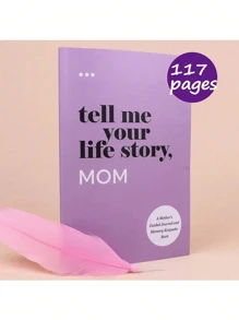 1pc Mom,I Want To Hear Your Story,DAD Story Journaling Notebooks,Sharing Life And Love,Guided Family Keepsake Journals To Share Life & Love Stories,Hardcover Book Wrapped In Leather Wedding Guest Book,School Supplies,Back To School