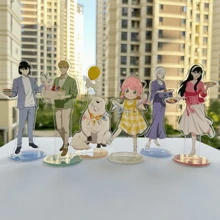 Nouveau support en acrylique de 15 cm Figurine SPY*FAMILY Anime Périphériques Beau décor de chambre de bureau Ornement Enseigne humanoïde