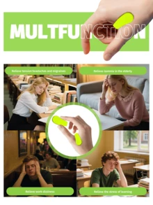 只需一个穴位按摩夹，即可缓解偏头痛、紧张和焦虑！